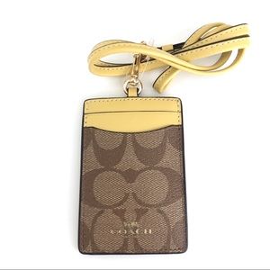 NEW Coach Signature Monogram Lanyard